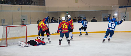 Хоккейный матч в Лисках